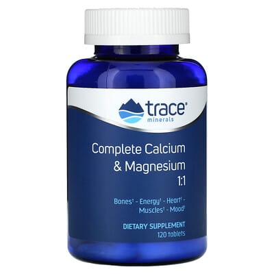Комплекс кальция и магния Trace Complete Calcium & Magnesium 1:1, 120 таблеток
