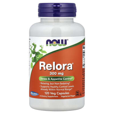 NOW Foods Relora®, 300 mg, 120 вегетарианских капсул
