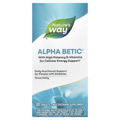 Nature's Way Alpha Betic® Мультивитамины, 30 таблеток