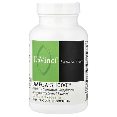 Omega-3 1000™, 90 мягких капсул с кишечнорастворимой оболочкой