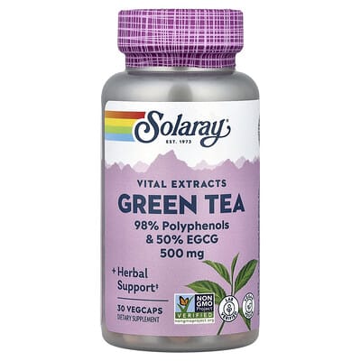 Vital Extracts, Green Tea, 500 mg, 30 вегетарианских капсул