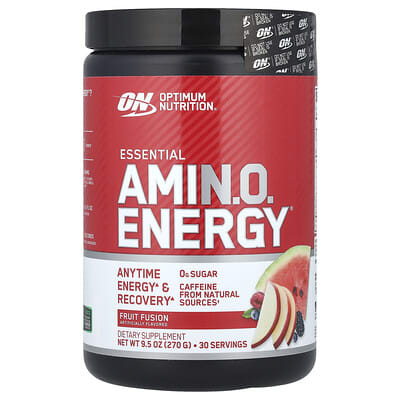 Аминокислотный комплекс Optimum Nutrition Essential Amin.O. Energy®, Fruit Fusion, 270 g