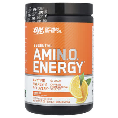 Optimum Nutrition Essential Amin.O. Energy®, апельсин, 9.5 oz (270 g)