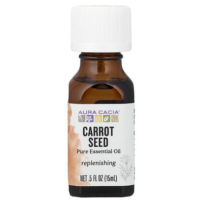 Чистое эфирное масло, семена моркови, 0.5 fl oz (15 ml)