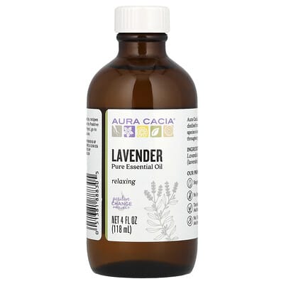Натуральное эфирное масло лаванды, 4 fl oz (118 ml)
