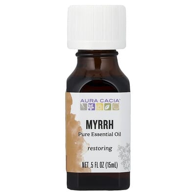 Чистое эфирное масло Myrrh, 0.5 fl oz (15 ml) Aura Cacia