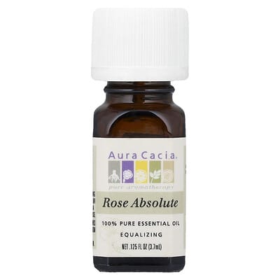 Aura Cacia эфирное масло Rose Absolute 0.125 fl oz (3.7 ml)