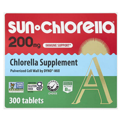 Добавка Chlorella, 200 mg, 300 таблеток от Sun Chlorella