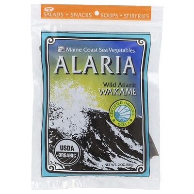 Maine Coast Sea Vegetables Alaria, дикая морская капуста вакаме, 2 oz (56 g)