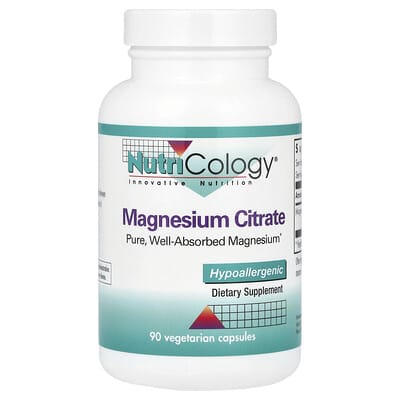 Magnesium Citrate, 90 вегетарианских капсул (170 mg на капсулу)
