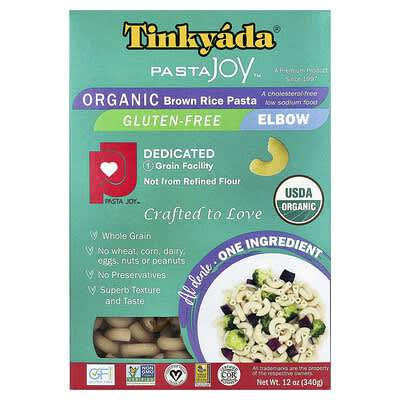 Organic Brown Rice Pasta, Elbow, 12 oz (340 g)