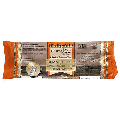 Tinkyada паста из бурого риса, спагетти со шпинатом 12 oz (340 g)