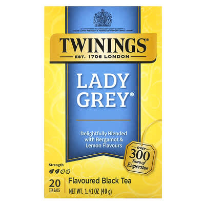 Ароматизированный черный чай Lady Grey®, 20 чайных пакетиков, 40 g