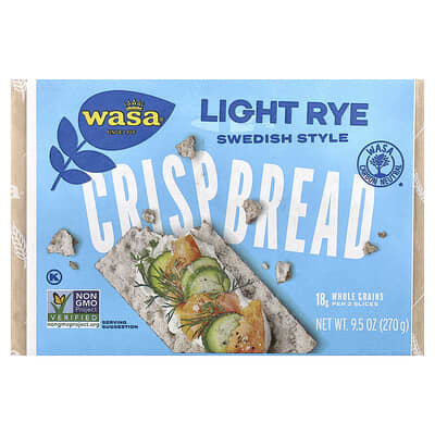 Crispbread, Light Rye, 9.5 oz (270 g)
