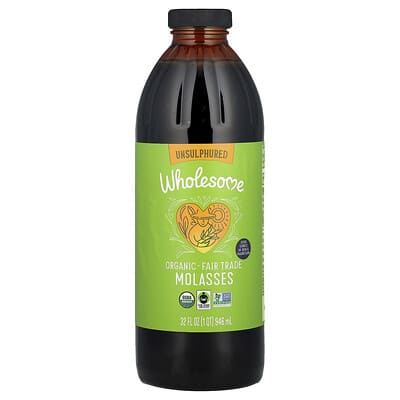Organic Molasses, Unsulphured, 32 fl oz (946 ml)