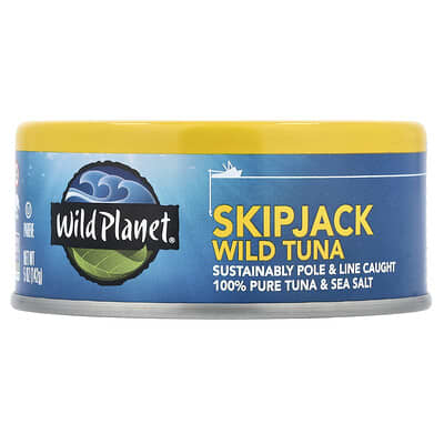 Дикий тунец Skipjack, 5 oz (142 g)