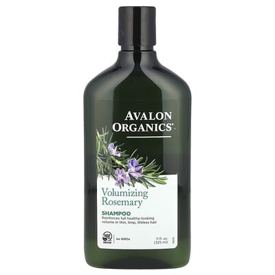 Шампунь, объемный, розмарин, 11 fl oz (325 ml)