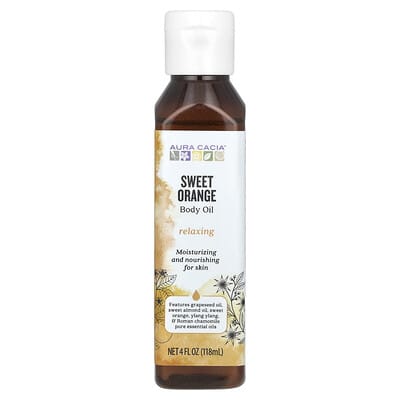 Масло для тела, Сладкий апельсин, 4 fl oz (118 ml)
