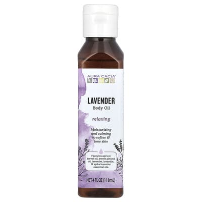Масло для тела, лаванда, 4 fl oz (118 ml)
