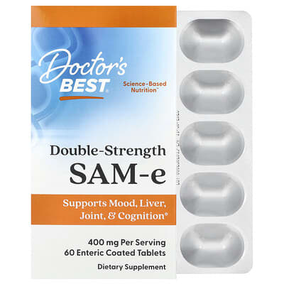 SAM-e, 400 mg, 60 кишечнорастворимых таблеток