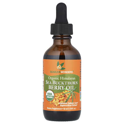 Органическое масло облепихи Гималаев, 1,000 mg, 1.76 fl oz (52 ml)