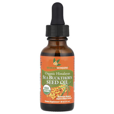 Organic Himalayan Sea Buckthorn Seed Oil, 1 fl oz (30 ml)