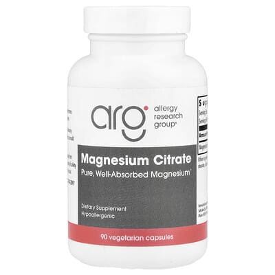 Magnesium Citrate, 90 Vegetarian Capsules (170 mg per Capsule)