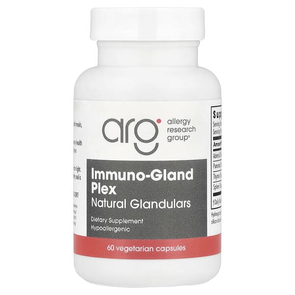 Immuno-Gland Plex, натуральные растительные добавки, 60 вегетарианских капсул