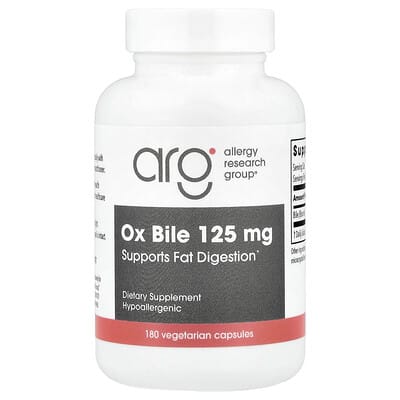 Желчь бычьего пузыря, 125 mg, 180 вегетарианских капсул