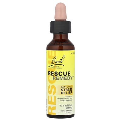 Original Flower Remedies, Rescue Remedy®, натуральное средство от стресса, 0.7 fl oz (20 ml)