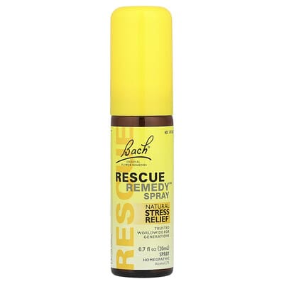 Bach Original Flower Remedies, спрей Rescue Remedy®, 0.7 fl oz (20 ml)