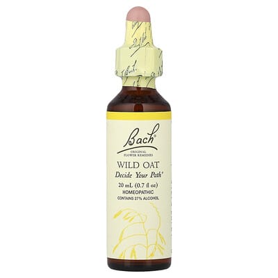 Цветочные средства Original Flower Remedies, Wild Oat, 0.7 fl oz (20 ml)