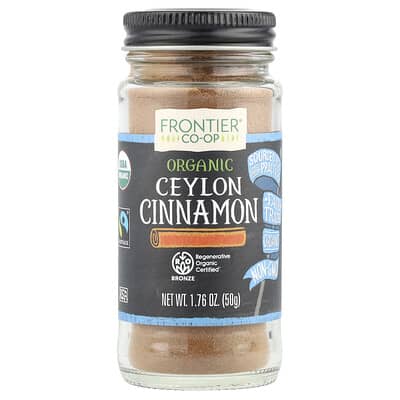 Organic Ceylon Cinnamon, 1.76 oz (50 g)