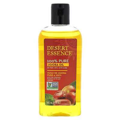 100% Pure Jojoba Oil, For Hair, Skin, and Scalp, 4 fl oz (118 ml)