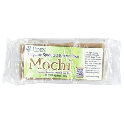 Organic Sprouted Brown Rice Mochi, 10.5 oz (300 g)