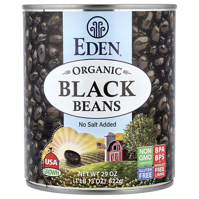 Organic Black Beans, 29 oz (822 g)