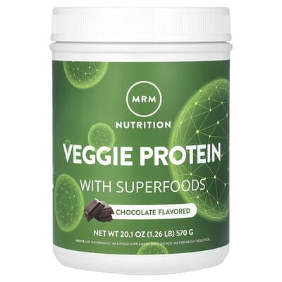 Veggie Protein with Superfoods, Chocolate, 1.26 lb (570 g)