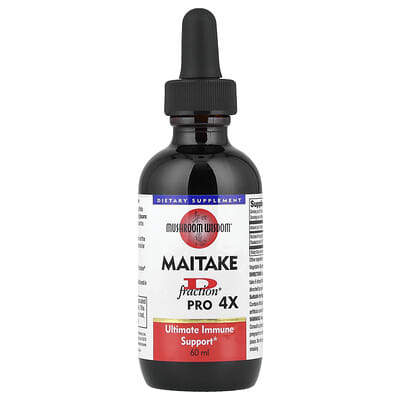 Maitake D Fraction®, Pro 4X, 60 ml биологически активная добавка