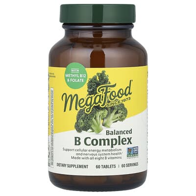 MegaFood Balanced B Complex, 60 таблеток
