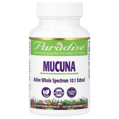 Mucuna, 60 вегетарианских капсул (250 mg на капсулу)