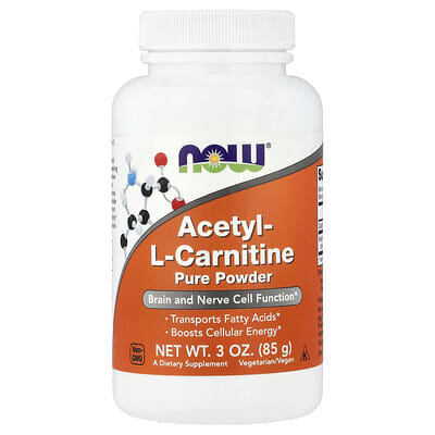 Чистый порошок ацетил-L-карнитина, 3 oz (85 g)