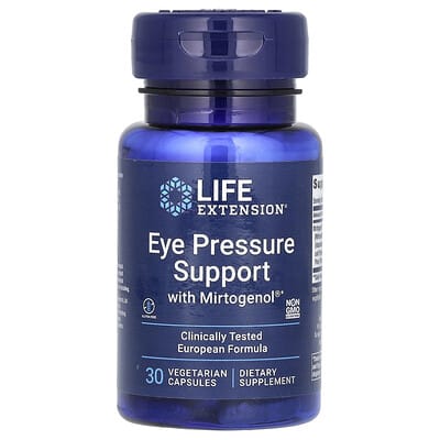 Eye Pressure Support with Mirtogenol®, 30 Vegetarian Capsules