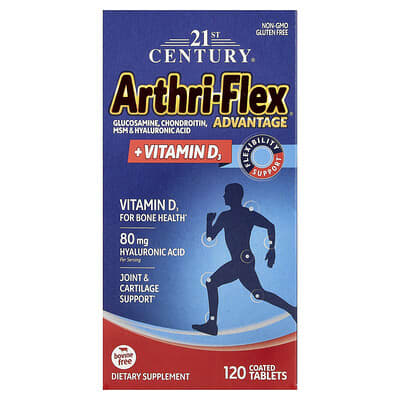 Arthri-Flex Advantage® + Vitamin D3, 120 Coated Tablets