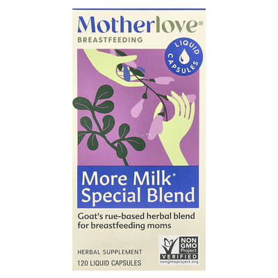 Motherlove специальные капсулы для грудного вскармливания, больше молока, 120 жидких капсул