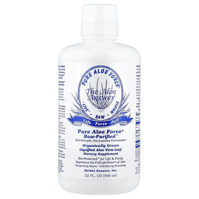 Pure Aloe Force®, Raw-Purified™, 32 fl oz (946 ml)