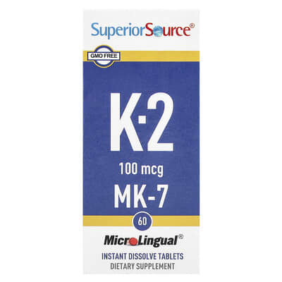 Витамин K-2 100 mcg 60 таблеток MicroLingual® Instant Dissolve