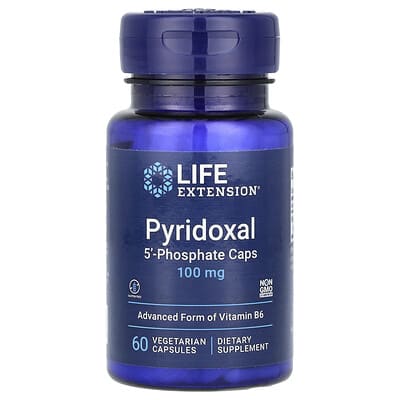Pyridoxal 5'-Phosphate Caps, 100 mg, 60 вегетарианских капсул
