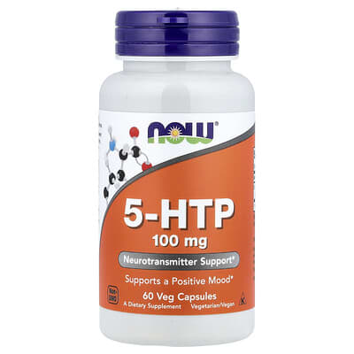 5-HTP, 100 mg, 60 вегетарианских капсул