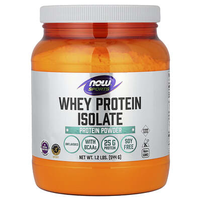 Спортивный изолят сывороточного протеина, без вкуса, 1.2 lbs (544 g)