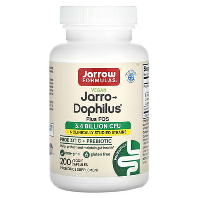 Jarro-Dophilus® + FOS, 200 вегетарианских капсул